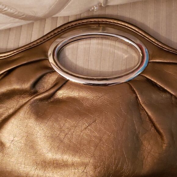 VNTG Goldtone Clutch Handbag - Picture 2 of 12